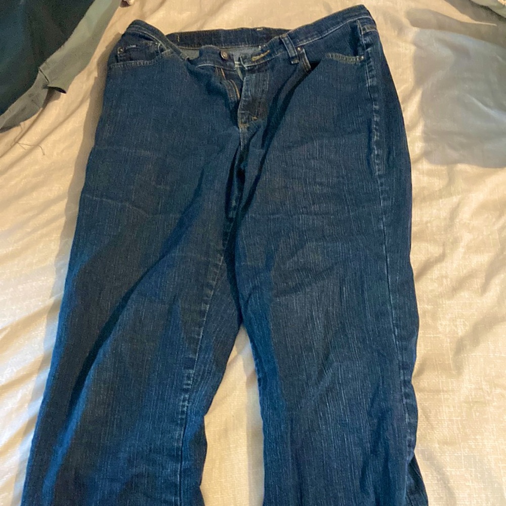 Blue jeans from denim riders. Comfort, basic